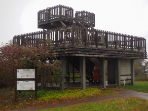 Wooden Tower Papal Lookout in Martyrs' Shrine Pilgrimage