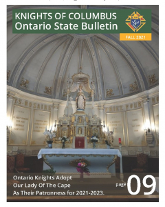 K of C Ontario State Bulletin Fall 2021 EN.Cover
