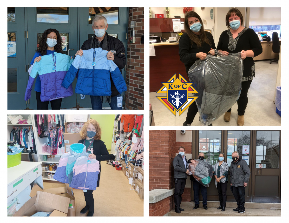 Council 10874 Coats for Kids donation Ontario Knights Of Columbus