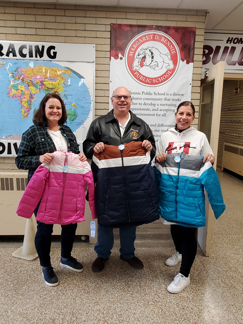 Coats for Kids donation from KofC Ontario Ontario Knights Of Columbus