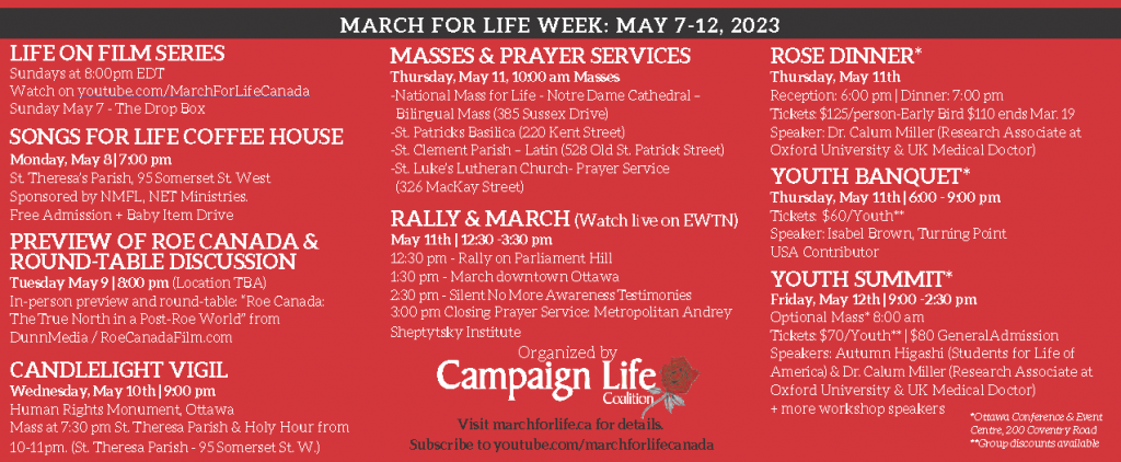 March for Life postcard (marchforlife.ca)