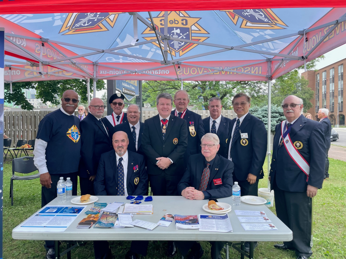 State Deputy, Bruce Poulin on his first official event Ontario