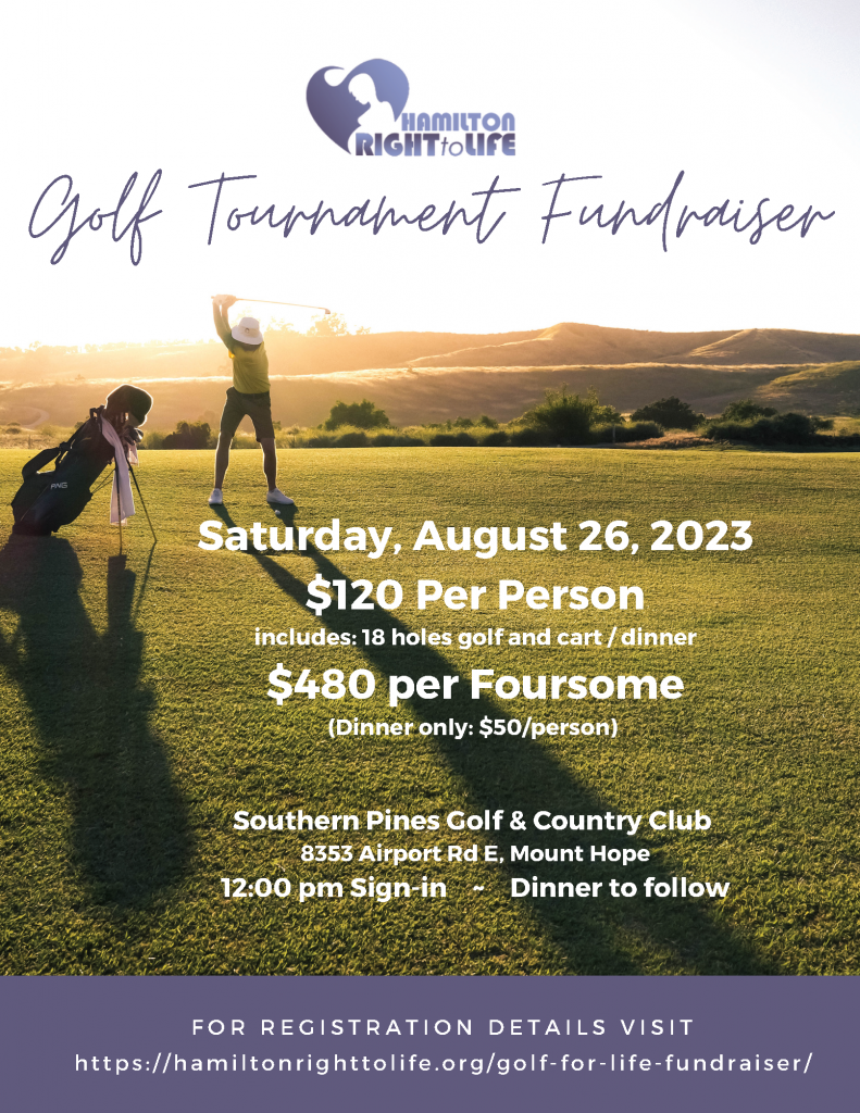 Hamilton Right to Life Golf Tournament - August 2023