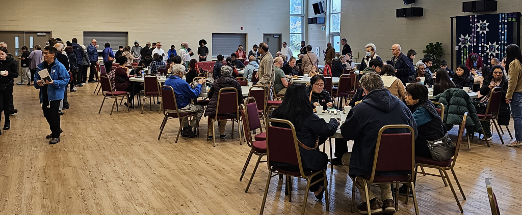 Following every mass, hundreds of parishioners enjoyed some light refreshments to socialize and enjoy each other's company and learn about the Knights of Columbus.