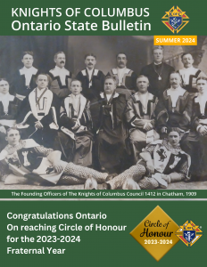 KofC Ontario State Bulletin Summer 2024 Cover