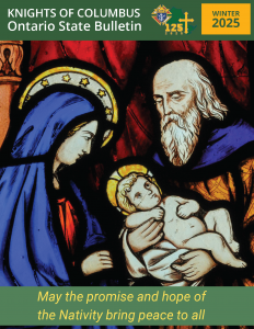 KofC Ontario State Bulletin (Winter 2025) cover page