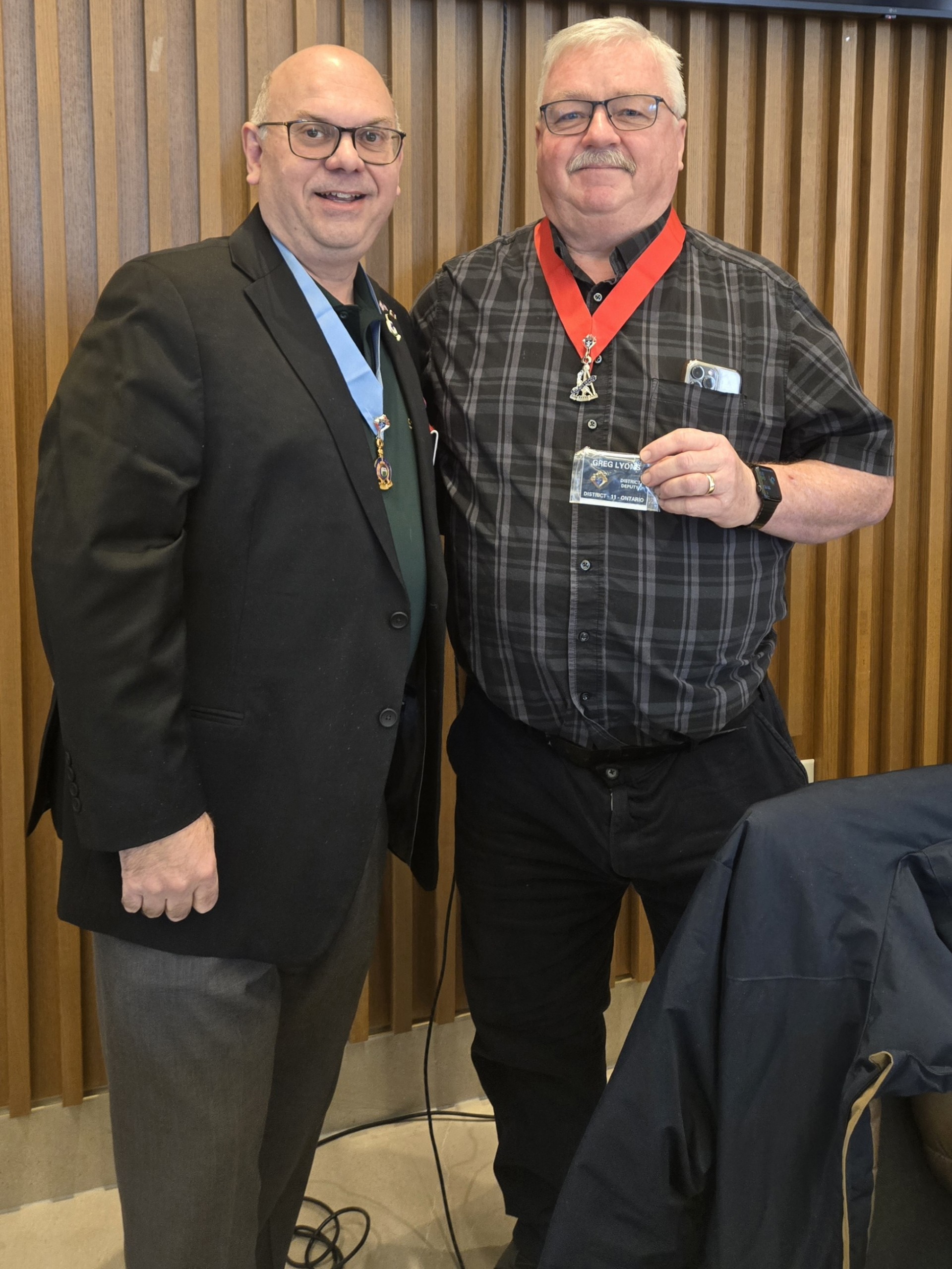 DD appointment of Geg Lyons at the Area 8 training and general meeting