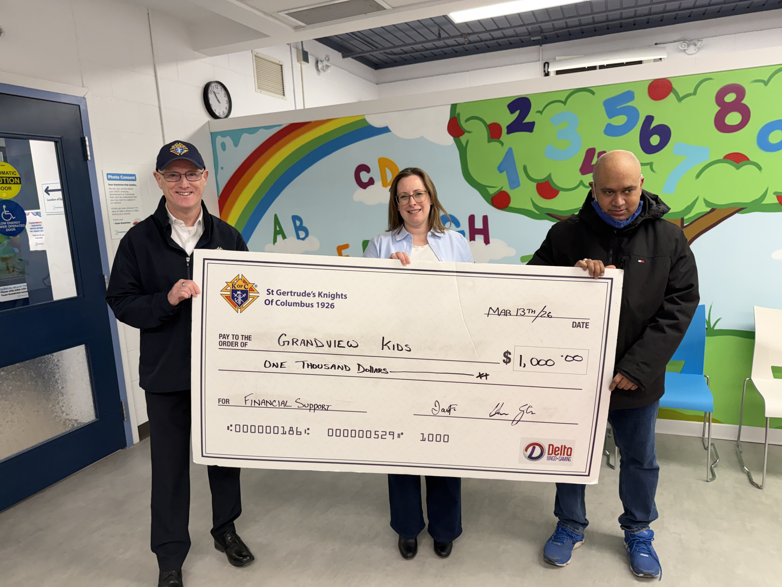 Council 1926 donation to Grandview Children Centre