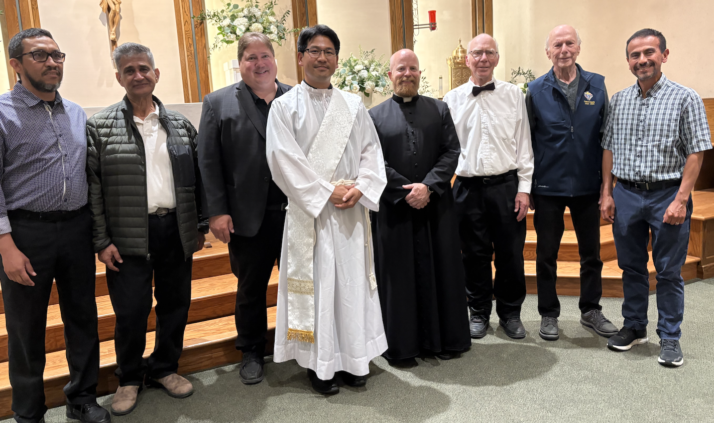 Brother Deacon Jangho Hong on his Ordination to the Diaconate on June 19 at St. Mary of the Visitation Church in Cambridge